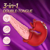 Vibrador 3 en 1 con tentáculos de pulpo y punto G oscilante Rose Muncher